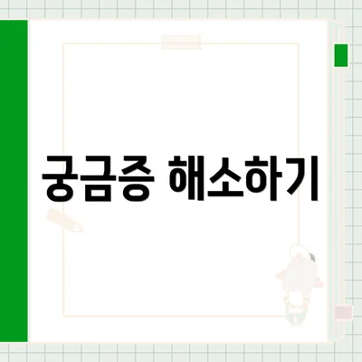 궁금증 해소하기