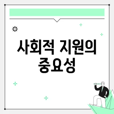 사회적 지원의 중요성