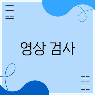영상 검사