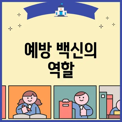 예방 백신의 역할