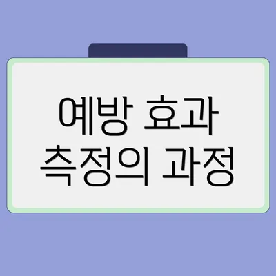 예방 효과 측정의 과정