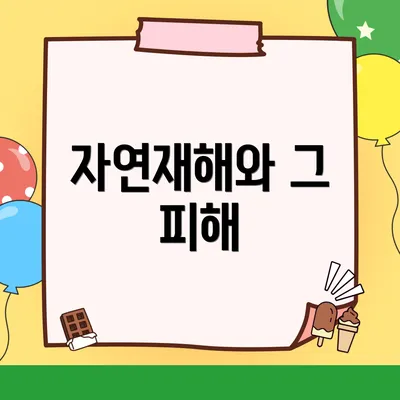 자연재해와 그 피해