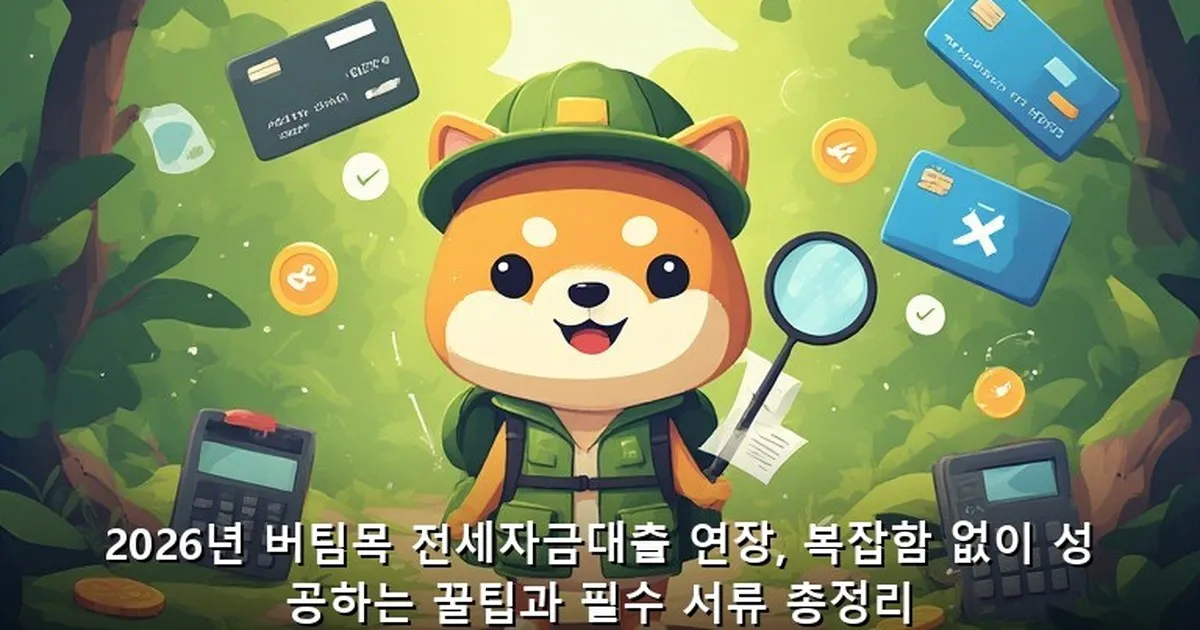 버팀목 전세자금대출 연장 후기 - didckswh.co.kr 캐릭터
