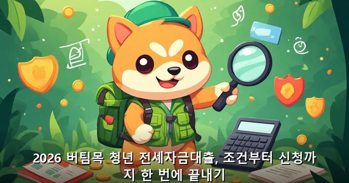 버팀목 청년 전세자금대출 조건 - didckswh.co.kr 캐릭터