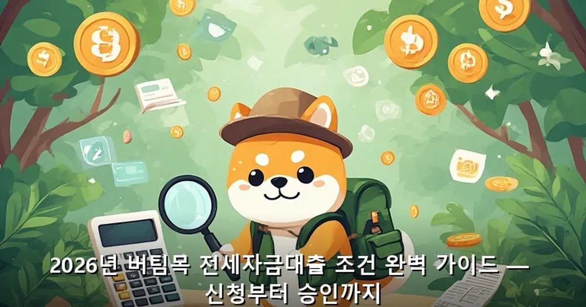 버팀목 전세자금대출 조건 - didckswh.co.kr 캐릭터