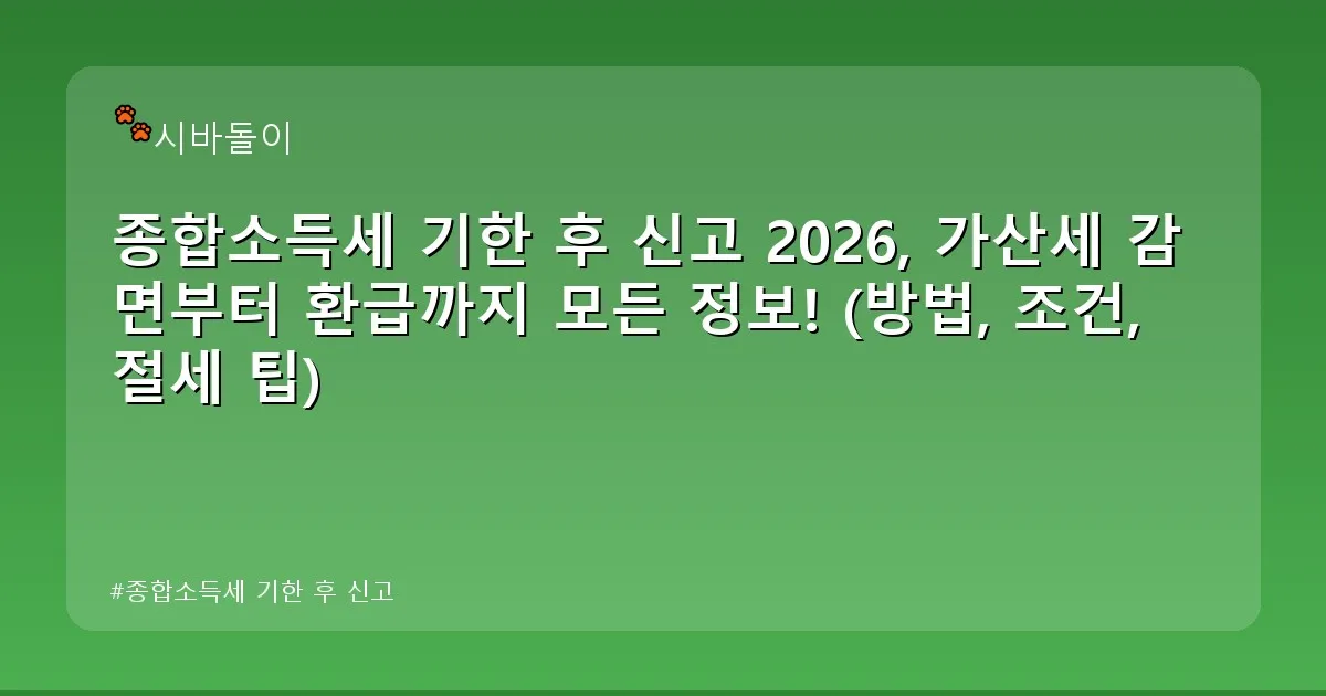 종합소득세 기한 후 신고 - didckswh.co.kr 캐릭터